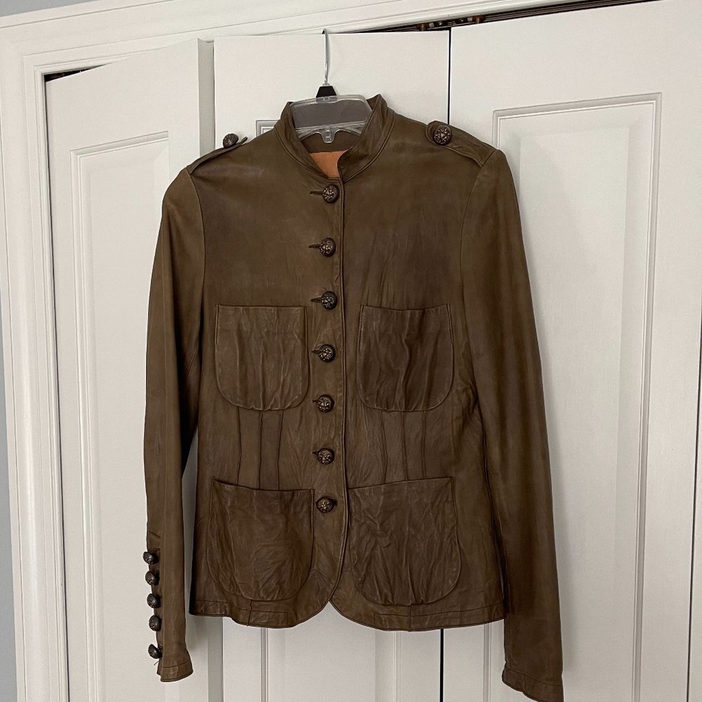Fulop Women's Leather Jacket - Size 8